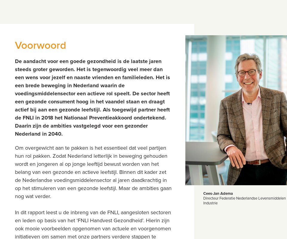 Voorwoord - Handvest Gezondheid